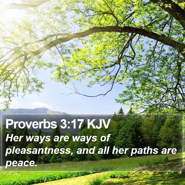 Proverbs 3:17 KJV Bible Study