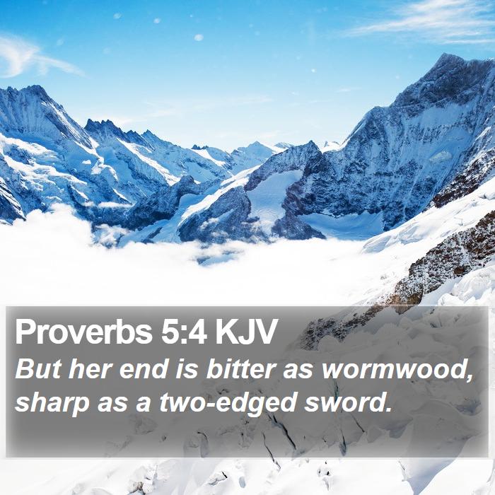 Proverbs 5:4 KJV Bible Study