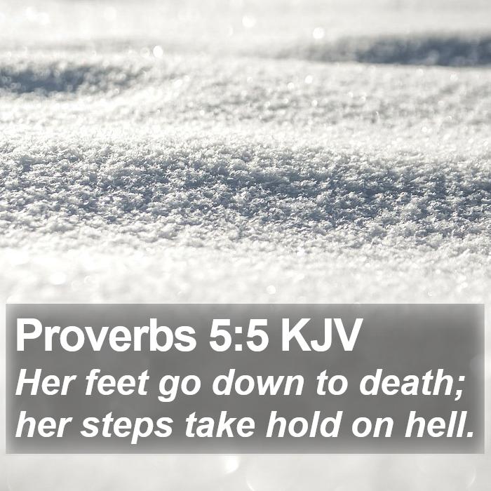 Proverbs 5:5 KJV Bible Study