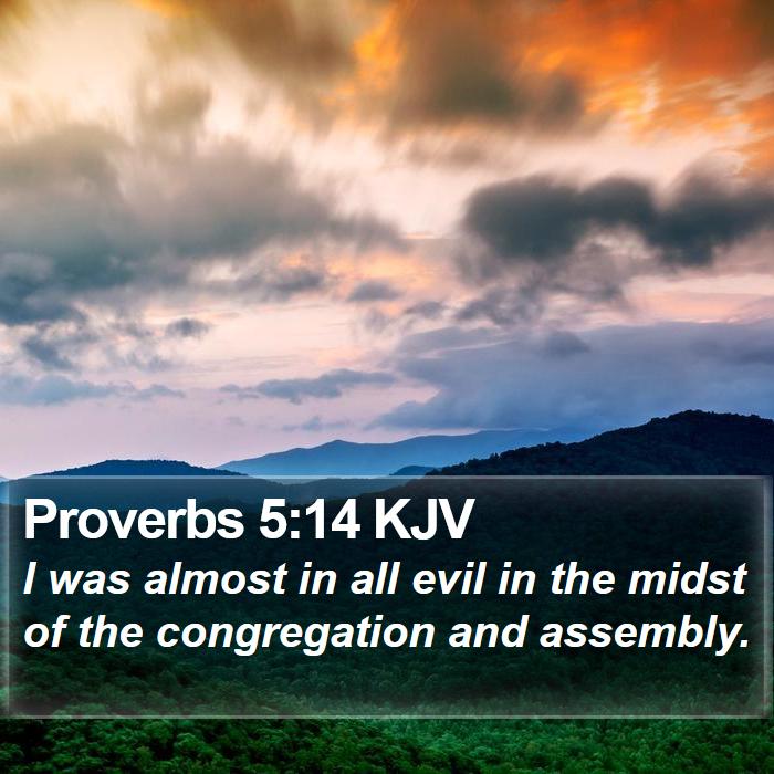 Proverbs 5:14 KJV Bible Study