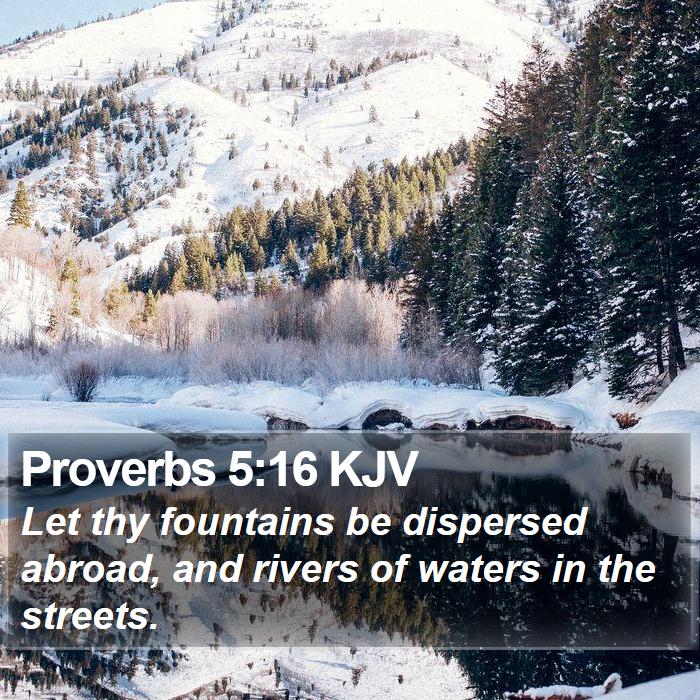 Proverbs 5:16 KJV Bible Study