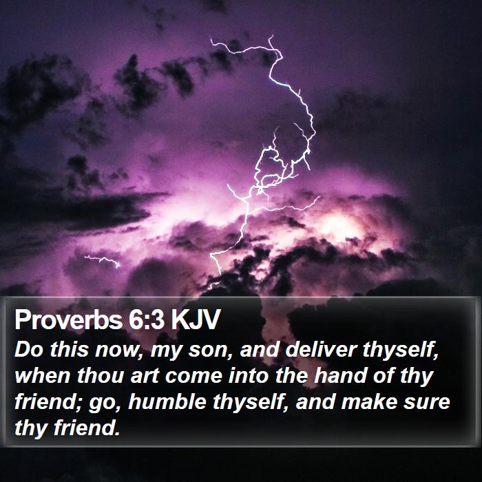 Proverbs 6:3 KJV Bible Study