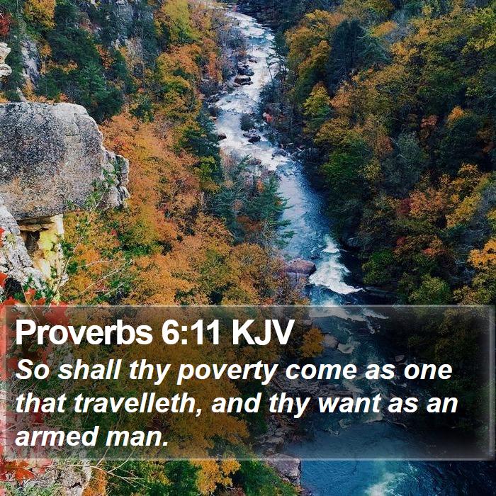 Proverbs 6:11 KJV Bible Study