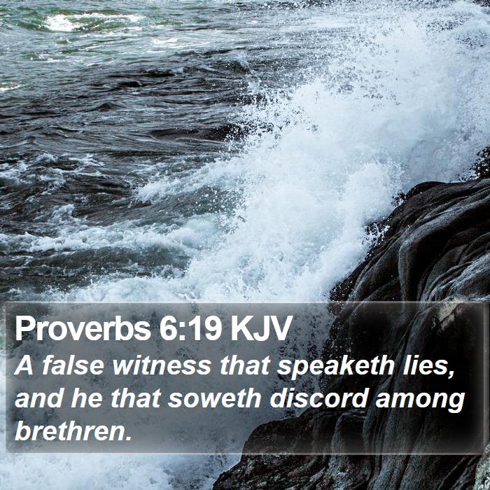 Proverbs 6:19 KJV Bible Study