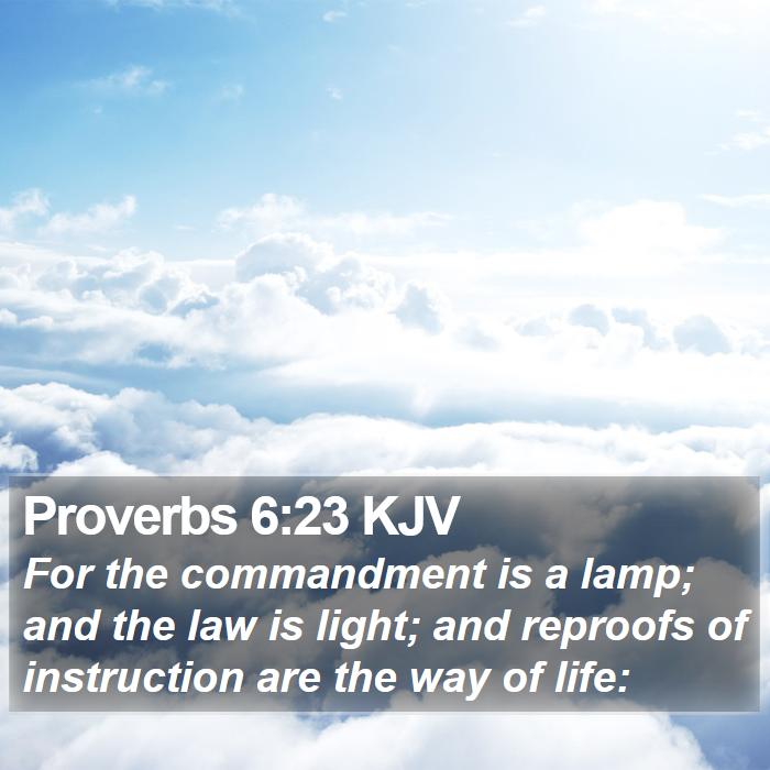 Proverbs 6:23 KJV Bible Study