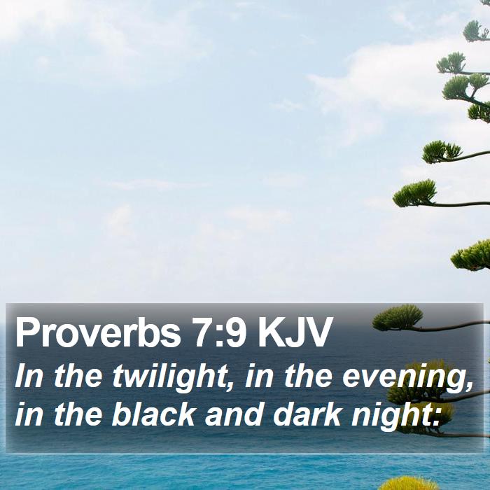 Proverbs 7:9 KJV Bible Study