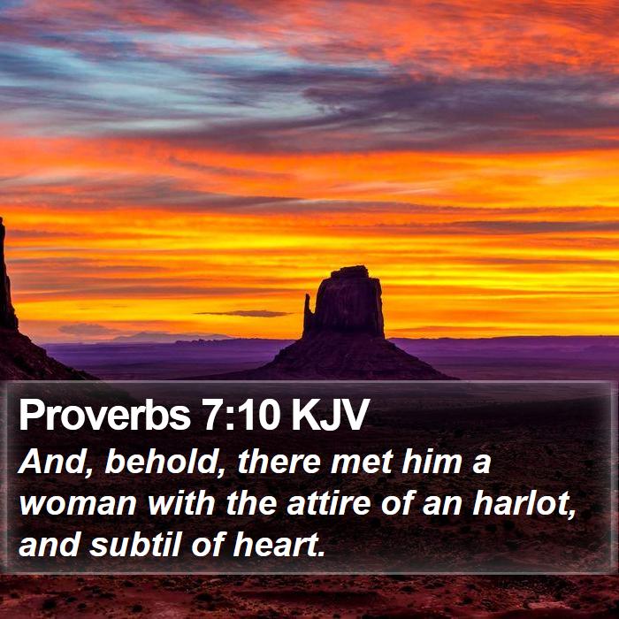 Proverbs 7:10 KJV Bible Study