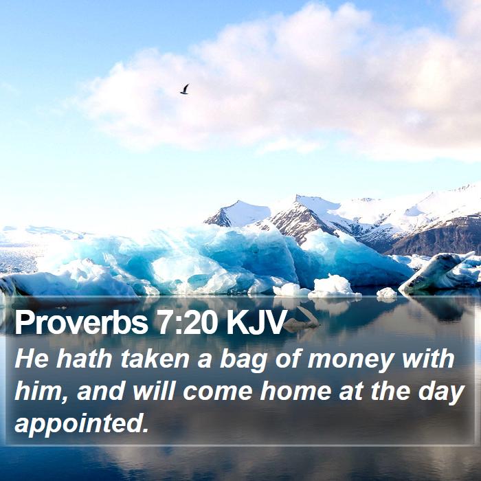 Proverbs 7:20 KJV Bible Study