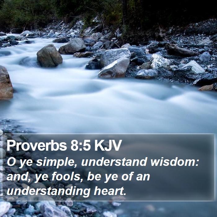 Proverbs 8:5 KJV Bible Study