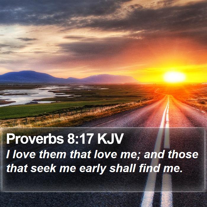 Proverbs 8:17 KJV Bible Study