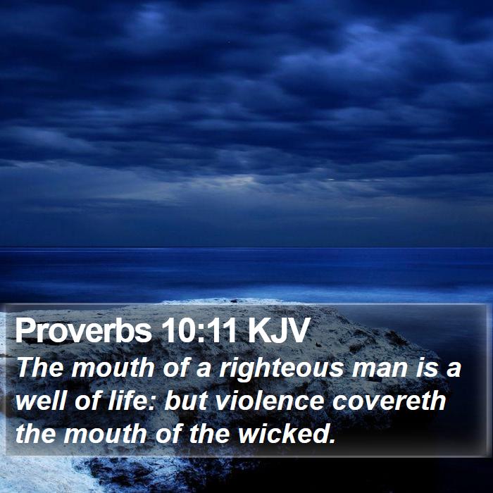Proverbs 10:11 KJV Bible Study