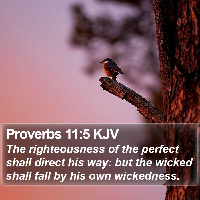 Proverbs 11:5 KJV Bible Study