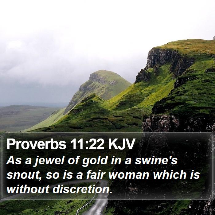 Proverbs 11:22 KJV Bible Study