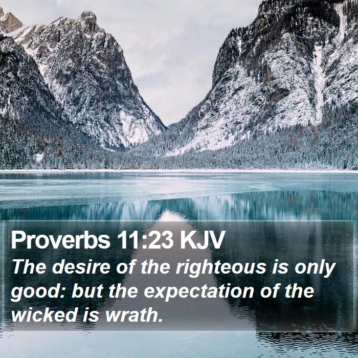 Proverbs 11:23 KJV Bible Study