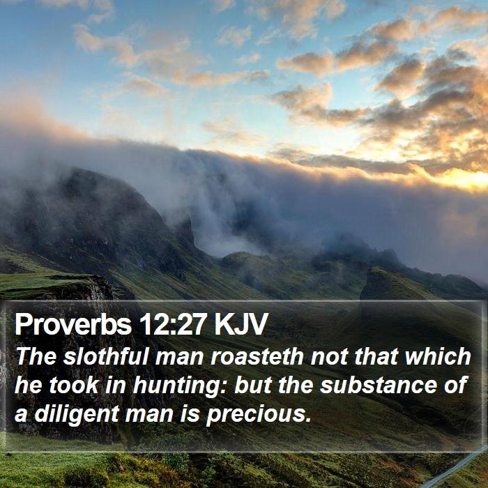 Proverbs 12:27 KJV Bible Study