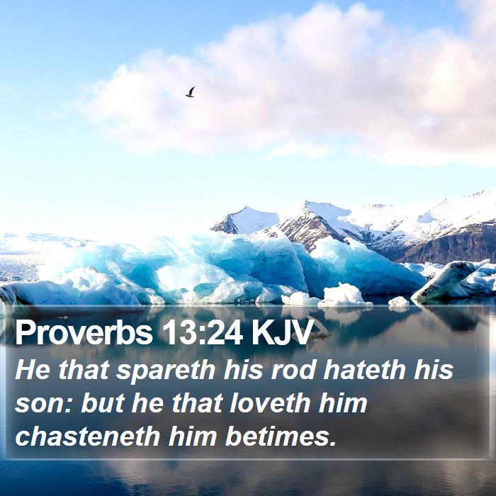 Proverbs 13:24 KJV Bible Study