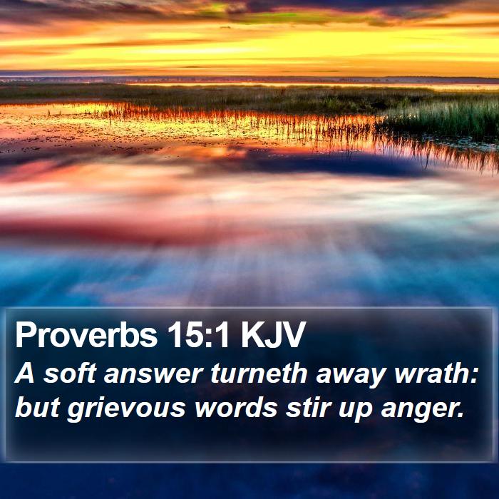 Proverbs 15:1 KJV Bible Study