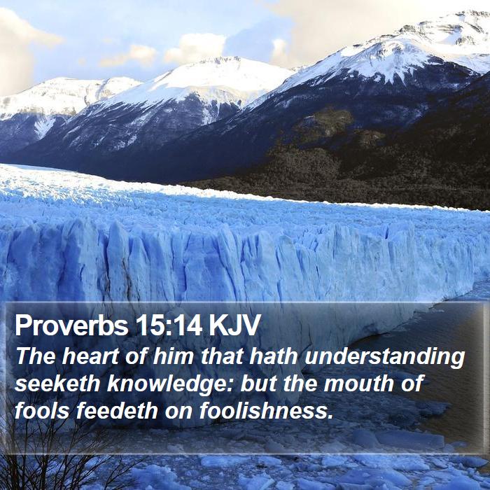 Proverbs 15:14 KJV Bible Study