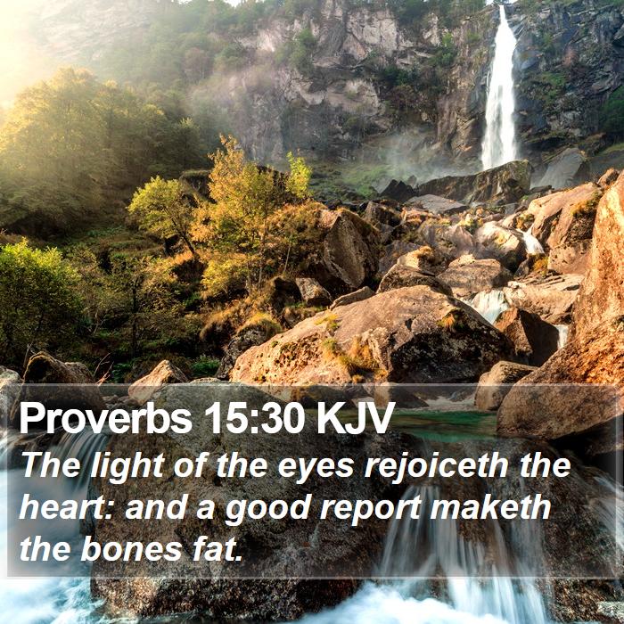 Proverbs 15:30 KJV Bible Study