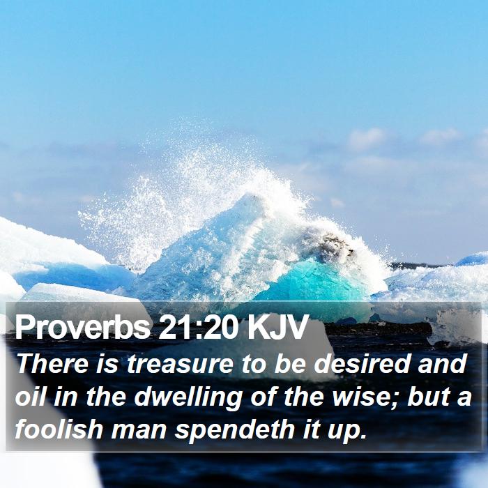 Proverbs 21:20 KJV Bible Study