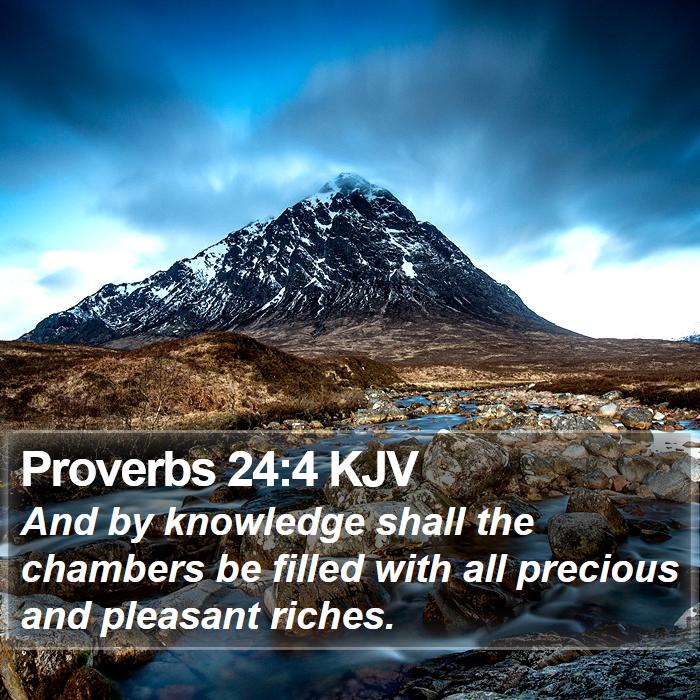 Proverbs 24:4 KJV Bible Study