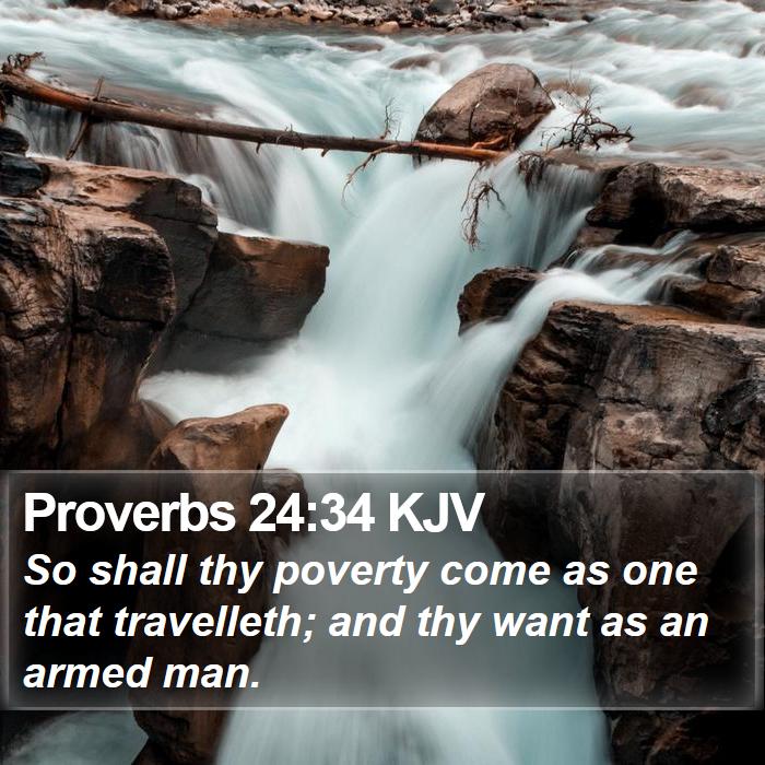 Proverbs 24:34 KJV Bible Study