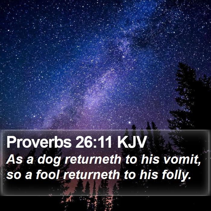 Proverbs 26:11 KJV Bible Study