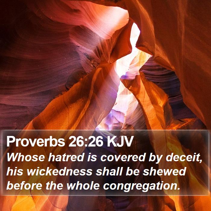 Proverbs 26:26 KJV Bible Study