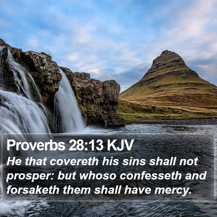 Proverbs 28:13 KJV Bible Study