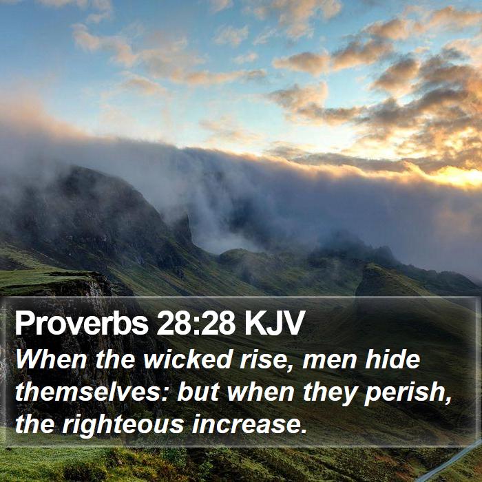 Proverbs 28:28 KJV Bible Study