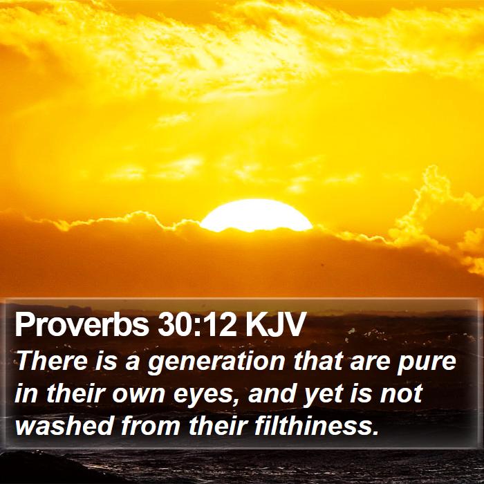 Proverbs 30:12 KJV Bible Study