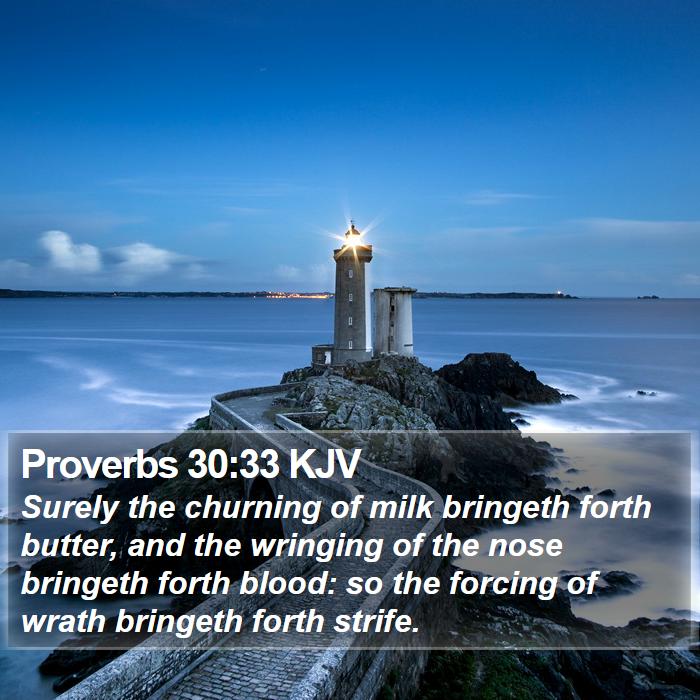 Proverbs 30:33 KJV Bible Study