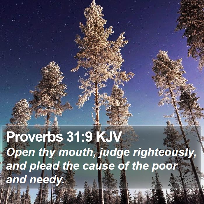 Proverbs 31:9 KJV Bible Study