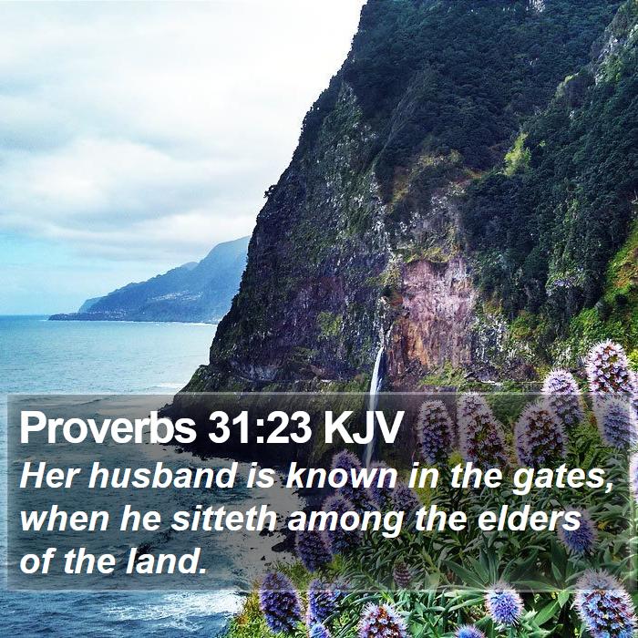 Proverbs 31:23 KJV Bible Study