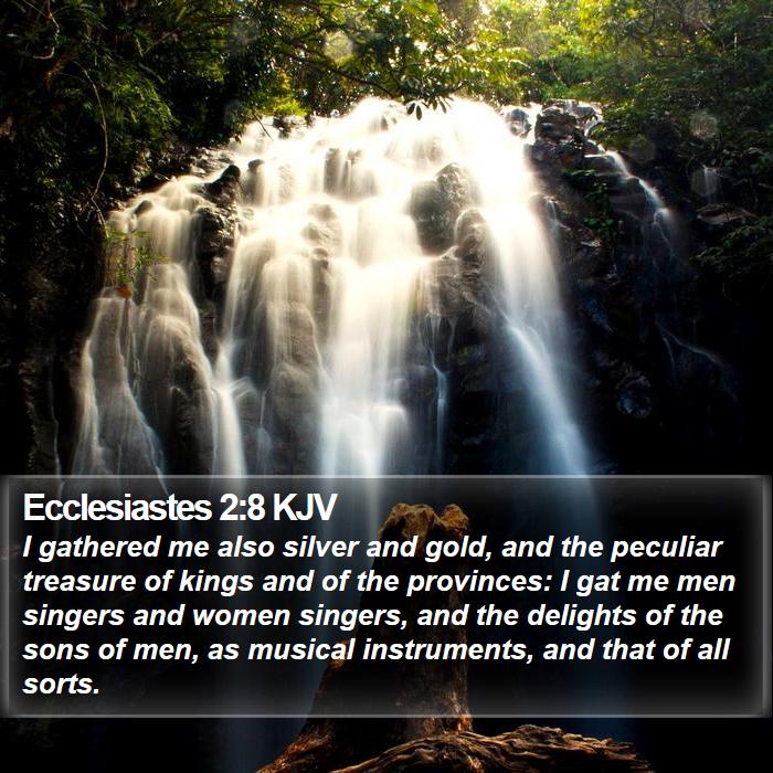 Ecclesiastes 2:8 KJV Bible Study