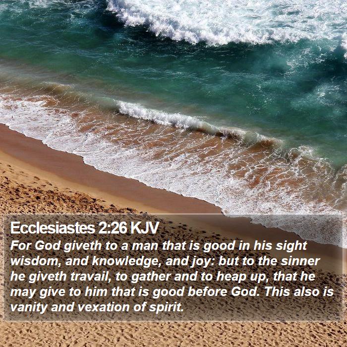 Ecclesiastes 2:26 KJV Bible Study