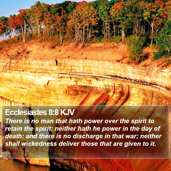 Ecclesiastes 8:8 KJV Bible Study