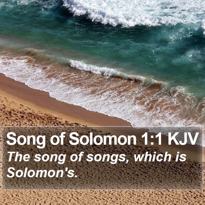 Song of Solomon 1:1 KJV Bible Study