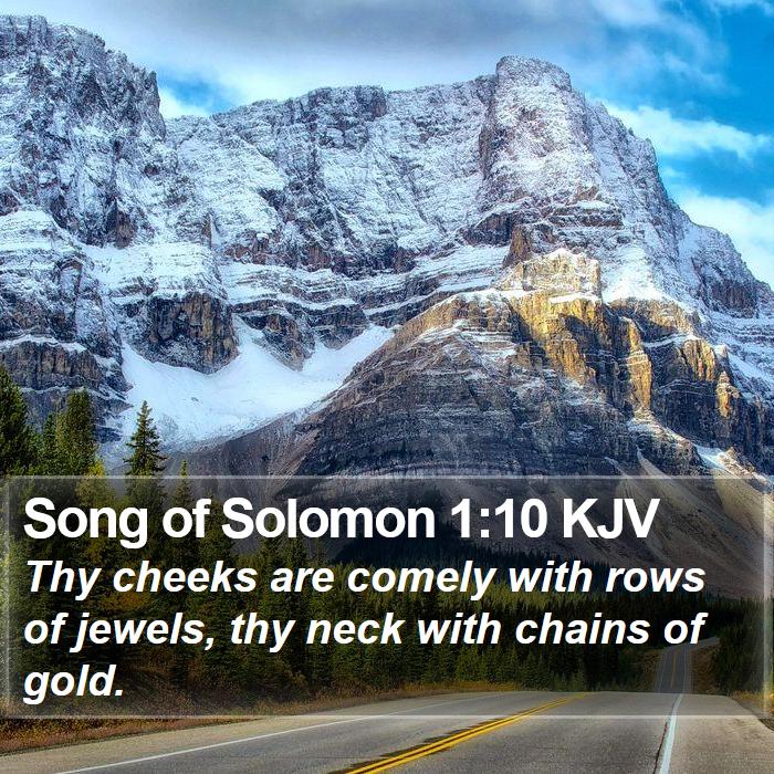 Song of Solomon 1:10 KJV Bible Study