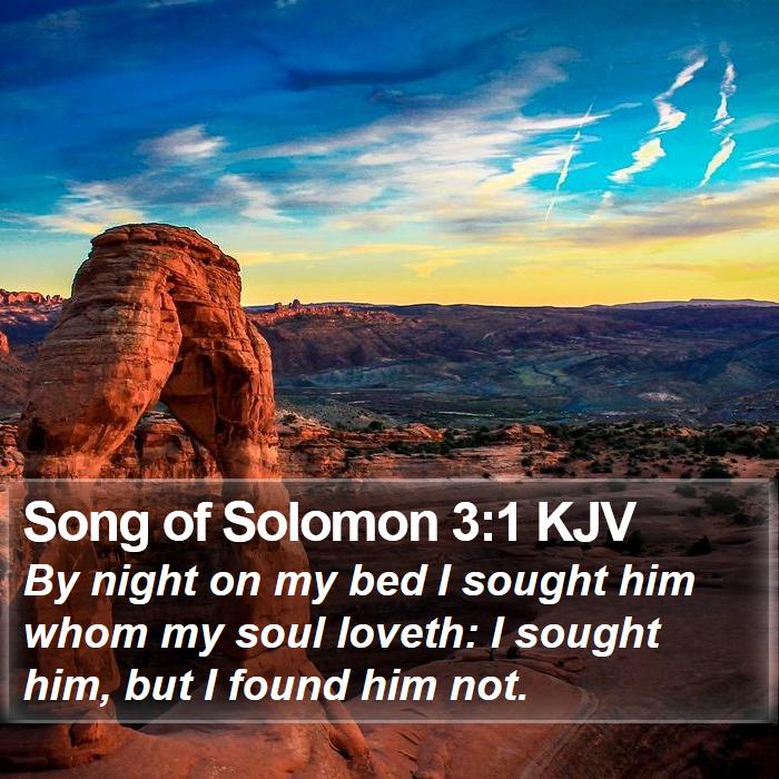 Song of Solomon 3:1 KJV Bible Study