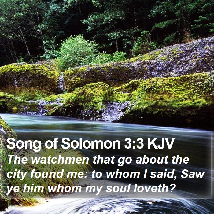 Song of Solomon 3:3 KJV Bible Study