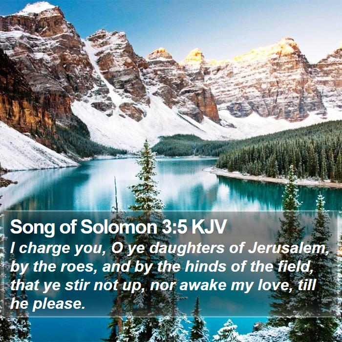 Song of Solomon 3:5 KJV Bible Study