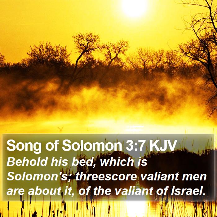 Song of Solomon 3:7 KJV Bible Study