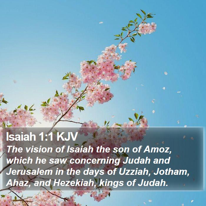 Isaiah 1:1 KJV Bible Study