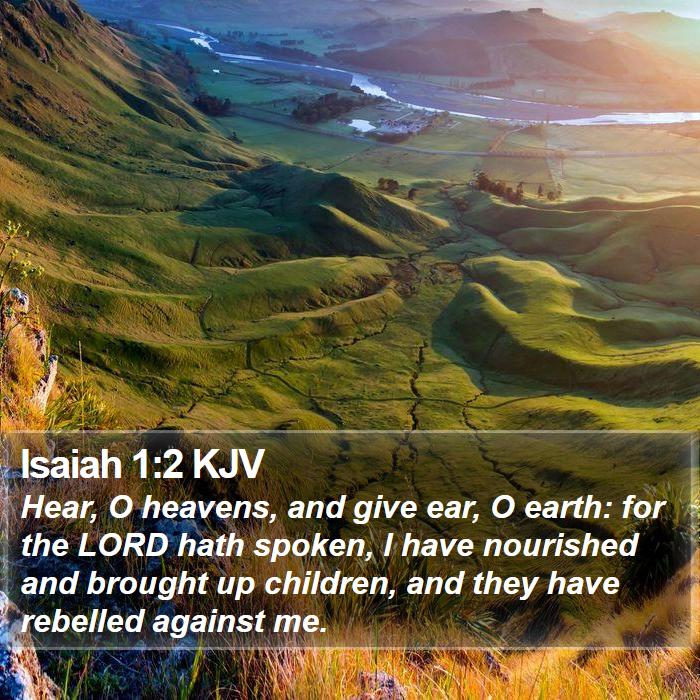 Isaiah 1:2 KJV Bible Study