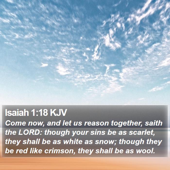 Isaiah 1:18 KJV Bible Study