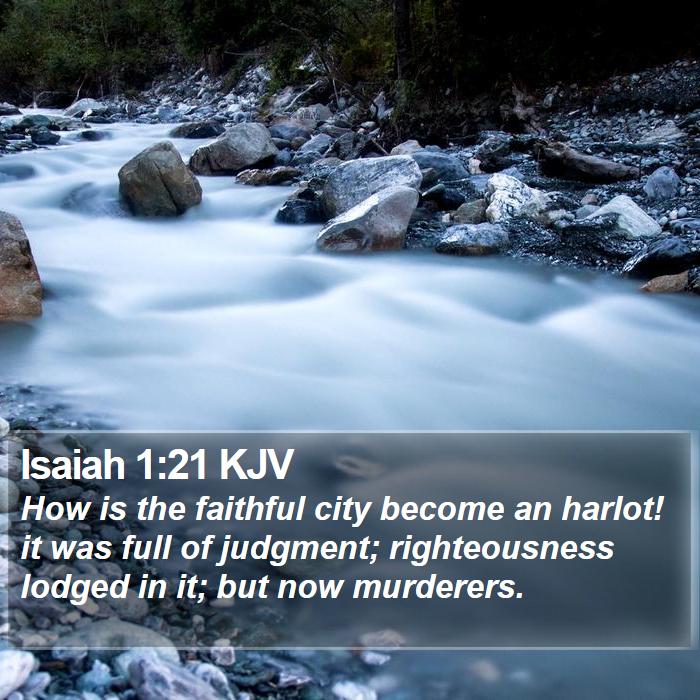 Isaiah 1:21 KJV Bible Study