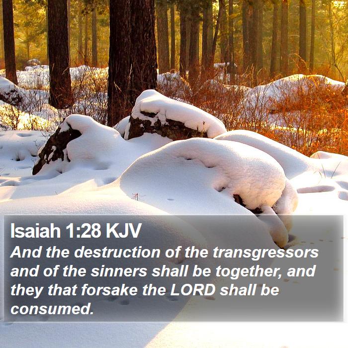 Isaiah 1:28 KJV Bible Study