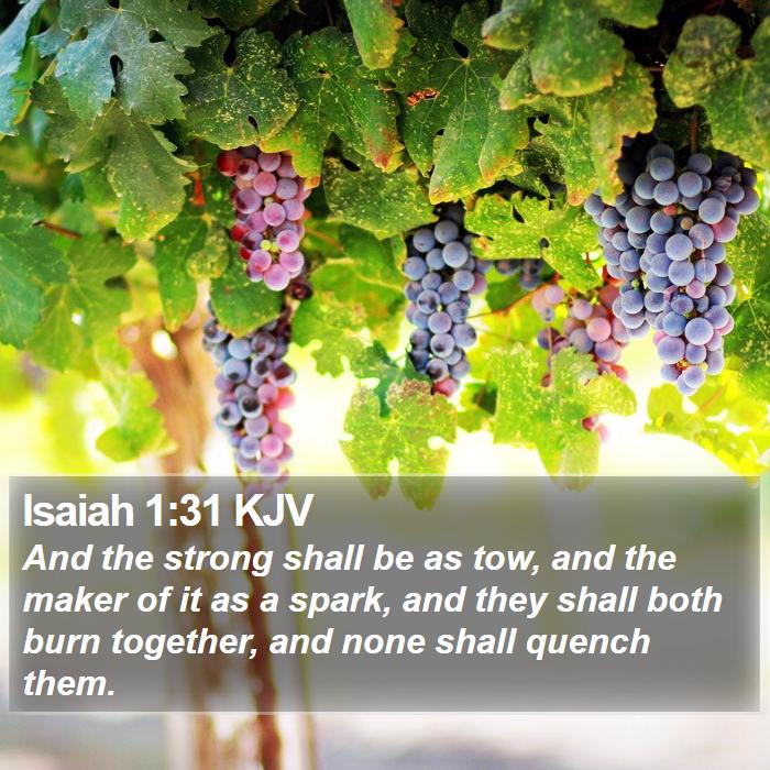 Isaiah 1:31 KJV Bible Study