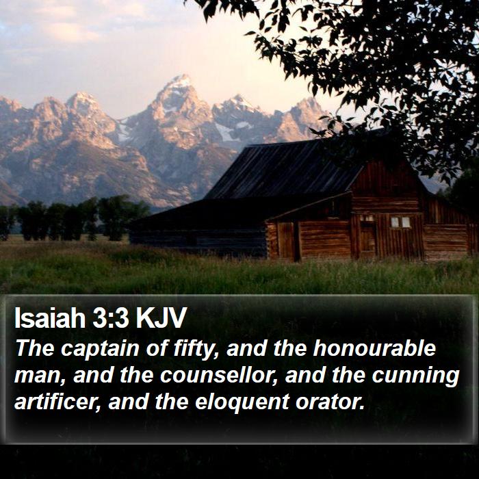 Isaiah 3:3 KJV Bible Study